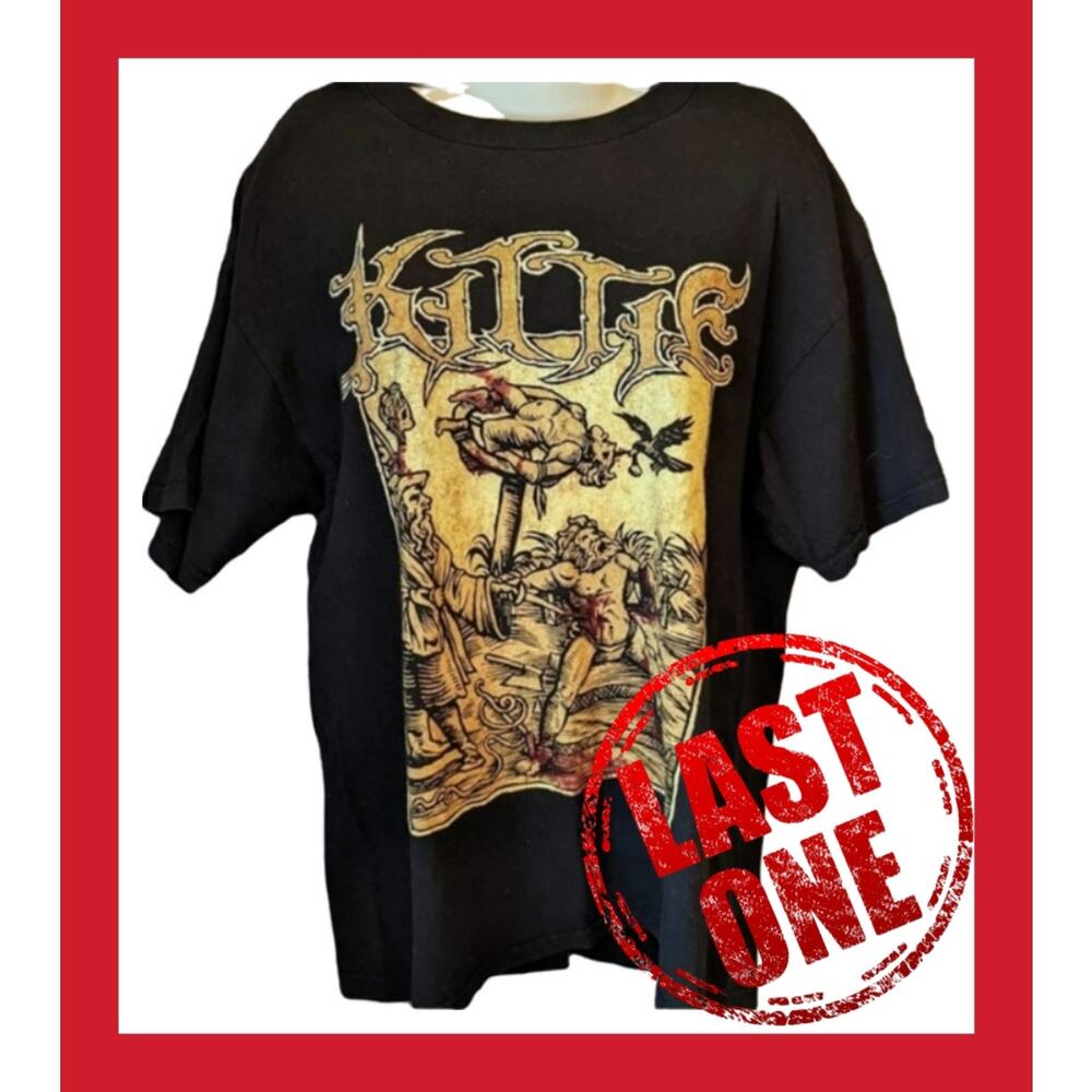 VTG RARE Delta Kittie Band Tee T-Shirt Heavy Metal Mens L